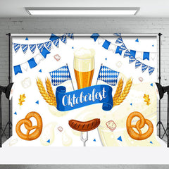 Aperturee - White Bread Wheat Blue Flag Oktoberfest Backdrop