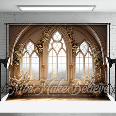 Aperturee - White Flowers Moslem Door And Window Photo Backdrop