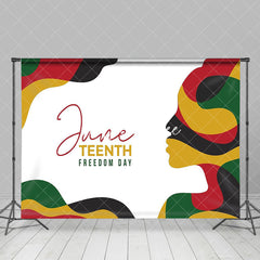 Aperturee - White Freedom Day Happy Juneteenth Party Backdrop