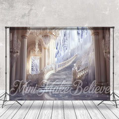 Aperturee - White Frozen Stairs Palace Architecture Backdrop