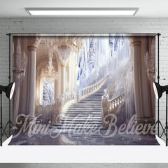 Aperturee - White Frozen Stairs Palace Architecture Backdrop