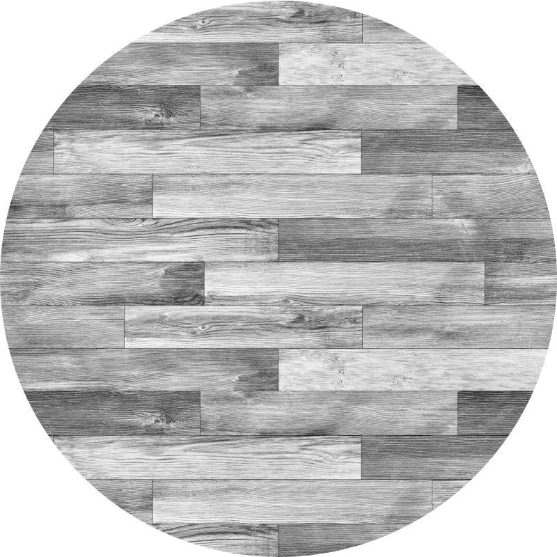 Aperturee - White Grey Wooden Brick Wall Round Birthday Backdrop