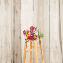 Aperturee - White Old Barn Wooden Plank Texture Photo Backdrop