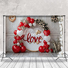 Aperturee - White Relief Wall Love Heart Cake Smash Backdrop