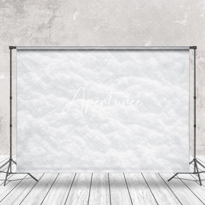 Aperturee - White Snowflake Texture Christmas Photo Backdrop