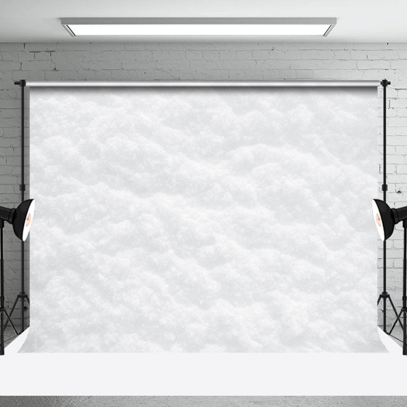 Aperturee - White Snowflake Texture Christmas Photo Backdrop