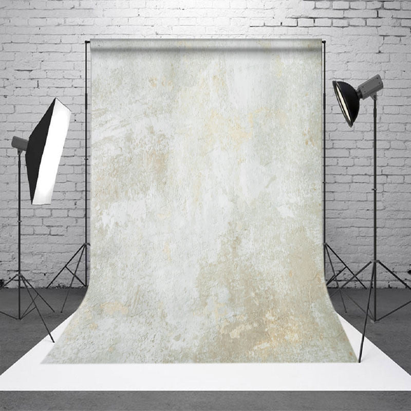 Aperturee - White Stucco Wall Texture Backdrop for Photo Studio