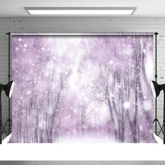 Aperturee - Winter Nature Landscape Christmas Snowflake Backdrop