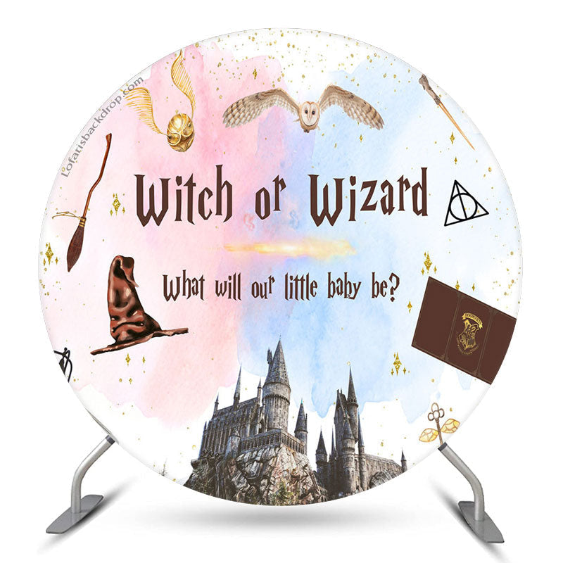 Aperturee Witch Or Wizard Hogwarts Circle Baby Shower Backdrop