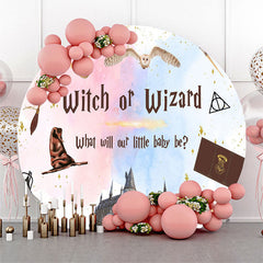 Aperturee Witch Or Wizard Hogwarts Circle Baby Shower Backdrop