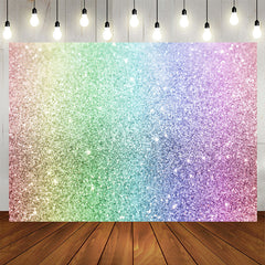 Aperturee - Wonderful Rainbow Glitter Bokeh Backdrop for Party