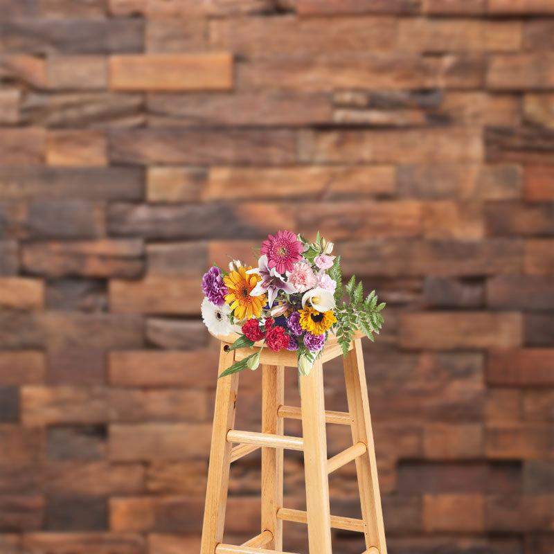 Aperturee - Wood Brick Wall Texture Backdrop For Photography