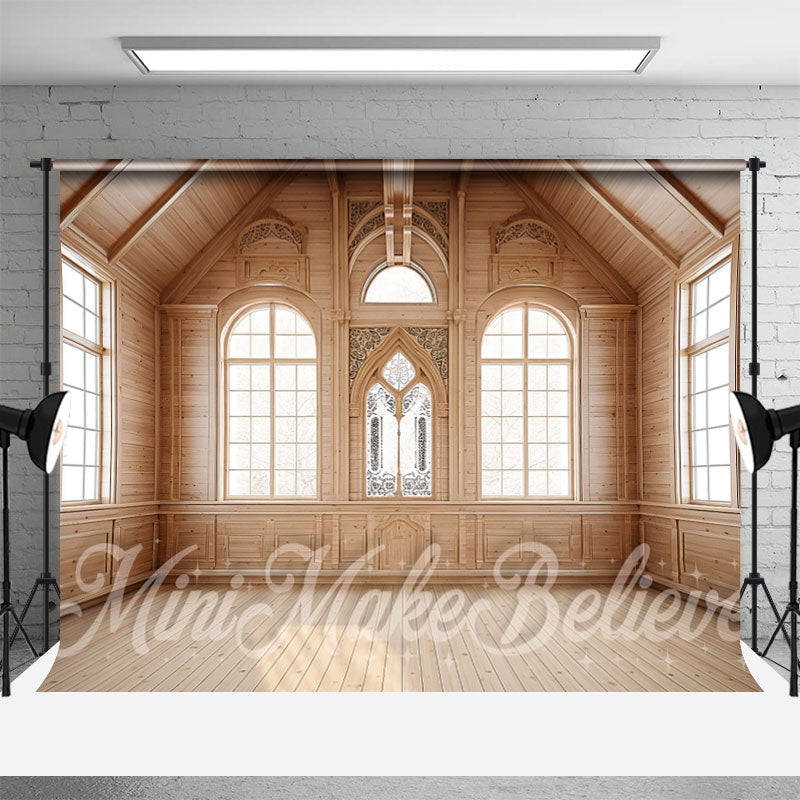 Aperturee - Wooden House With Floor Interior Photography Backdrop