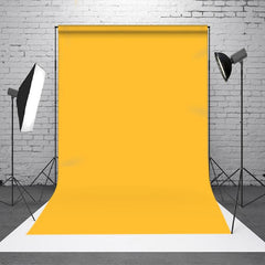 Aperturee - Yellow Orange Solid Color Portrait Photo Backdrop