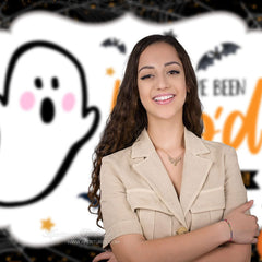 Aperturee - You Are Bood Cute Spy Spider Happy Halloween Backdrop