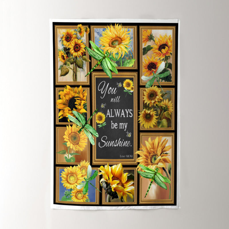 Lofaris You Are My Sunshine - Sunflower Warm Gift Blanket