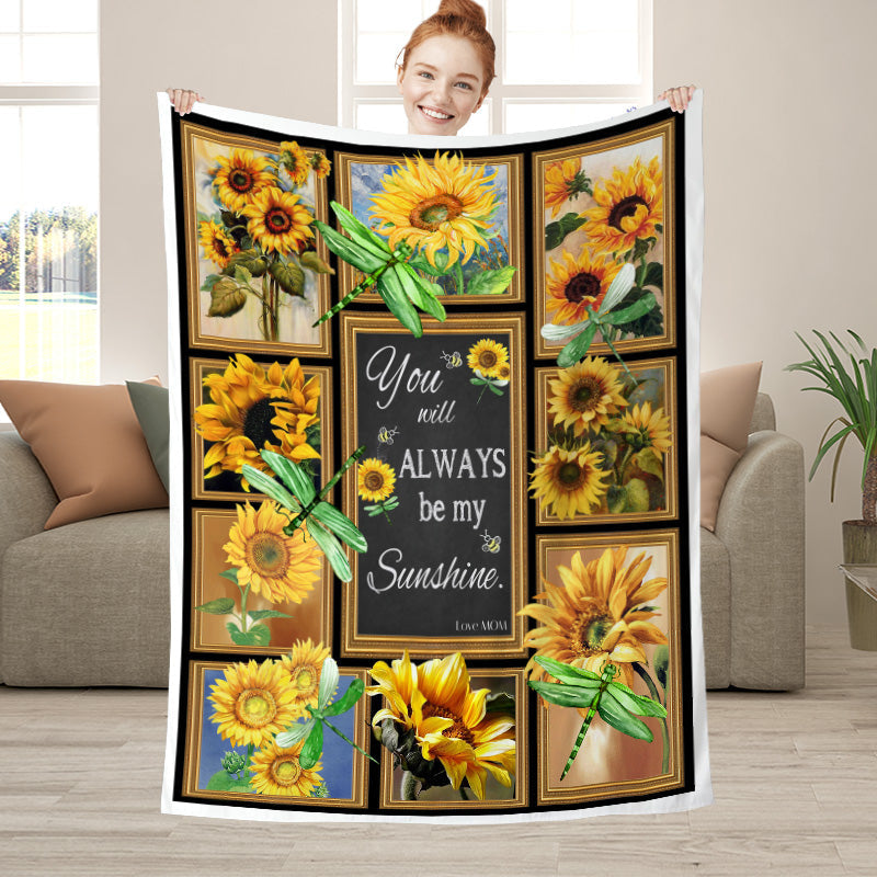 Lofaris You Are My Sunshine - Sunflower Warm Gift Blanket