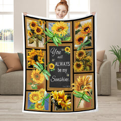 Lofaris You Are My Sunshine - Sunflower Warm Gift Blanket