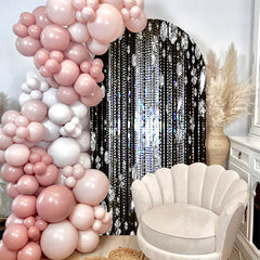 Aperturee - Glitter Diamond Party Photo Booth Chiara Arch Backdrop