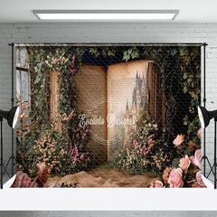 Aperturee - Fairy Tale Castle Book Story Window Spring Backdrop