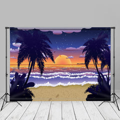 Aperturee - Beautiful Sunset Evening Beach Summer Backdrop For Photo