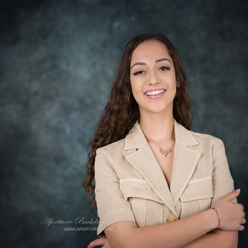 Aperturee - Black Abstract Texture Portrait Photography Backdrop