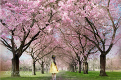 Aperturee - Blooming Trees Spring Scene Backdrop For Portrait