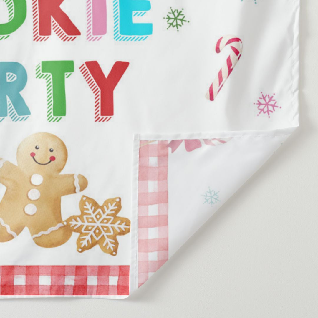 Aperturee - Cartoon Lights Xmas Candy Cookie Party Backdrop