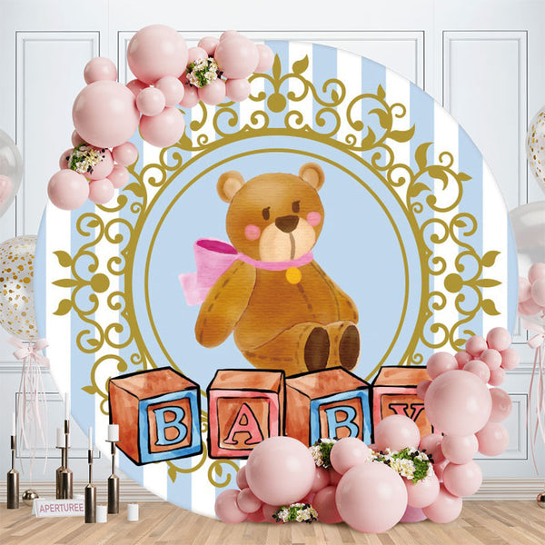 Teddy bear baby shower hot sale backdrop