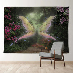 Aperturee - Fairy Wonderland Floral Butterfly Spring Backdrop