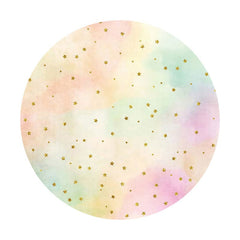 Aperturee - Glitter Little Star Round Birthday Backdrop