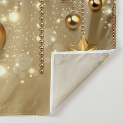 Aperturee - Gold Bauble Glitter Star Bokeh Christmas Backdrop