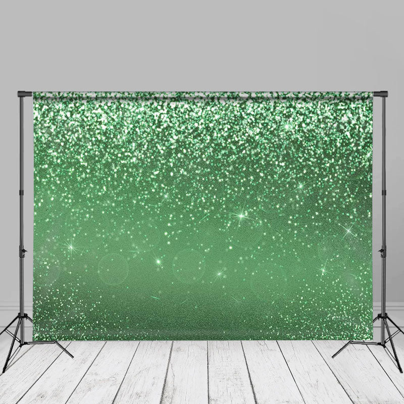 Aperturee - Green Glitter Bokeh Style Portrait Picture Backdrop