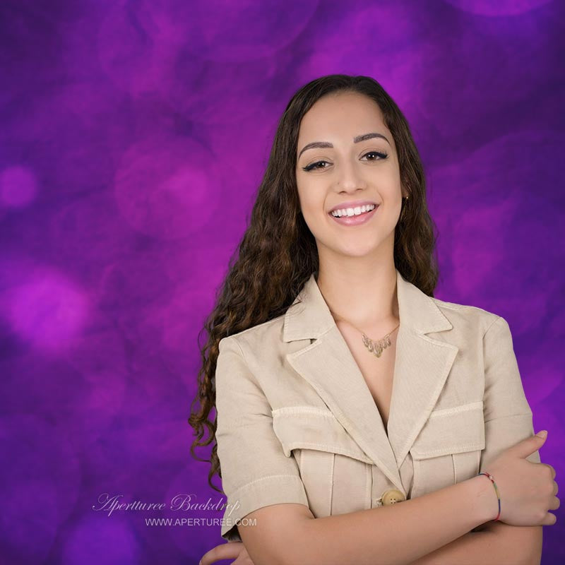 Aperturee - Gushing Grape Bokeh Halo Light Photography Backdrop