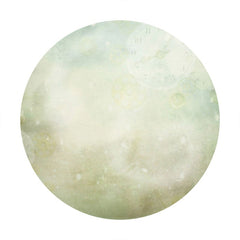 Aperturee - Light Green Clock Round Baby Shower Backdrop