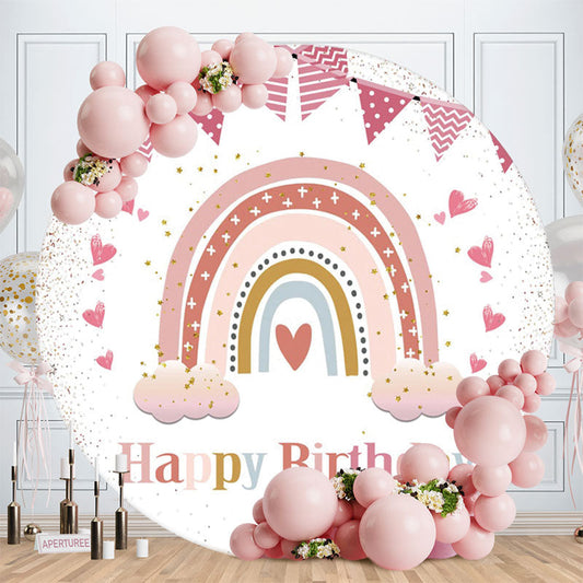 Glitter Pastel Rainbow Balloon