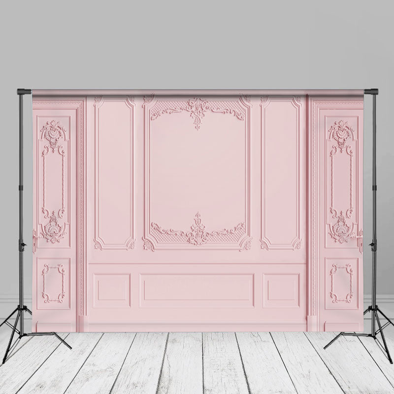 Aperturee - Pink Pattern Portrait Photography Studio Backdrop