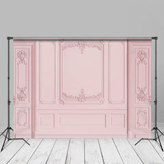 Aperturee - Pink Pattern Portrait Photography Studio Backdrop