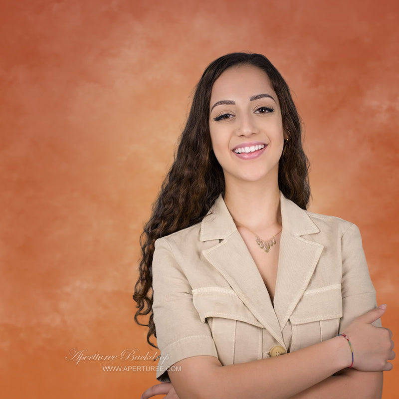 Aperturee - Select Painting Orange Texture Photo Backdrop