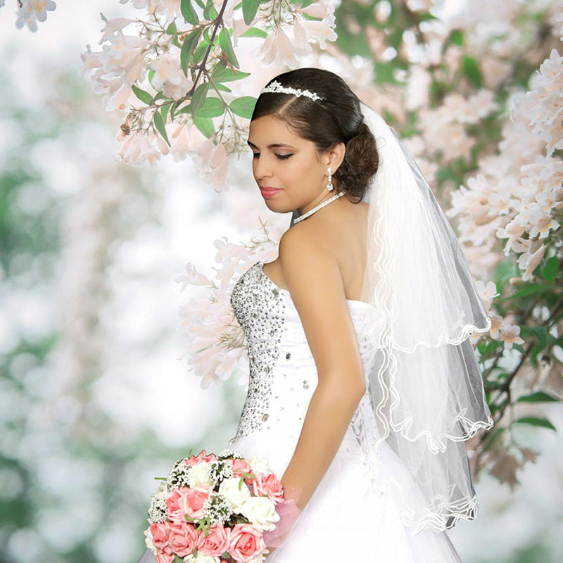 Aperturee - Spring Blooming Photography Backdrop For Wedding Portrait