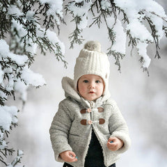 Aperturee - Winter Christmas Portrait Snow Photography Backdrop