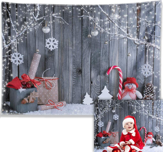 Christmas Photography Backdrops Snowman Winter Wonderland